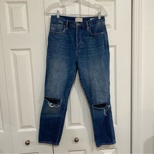 FRAME Denim Le Original Kessler Rips High rise Str sz 28